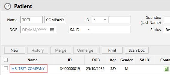 Capture a patient with a Company as payment method – Zendesk